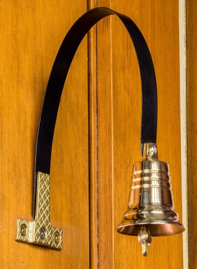 Lone Star Art Solid Brass Shopkeepers Bell - Classic Door Chime for Business Entry - Image 2